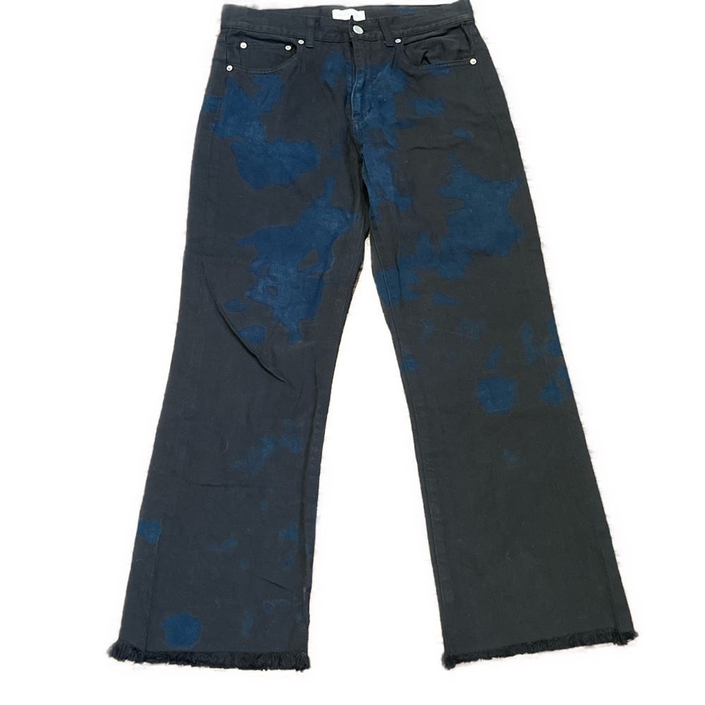 John Elliot RARE! Double Dye Riley Crop Jean Raw Hem, Sold Out, sz 25 - Picture 4 of 12